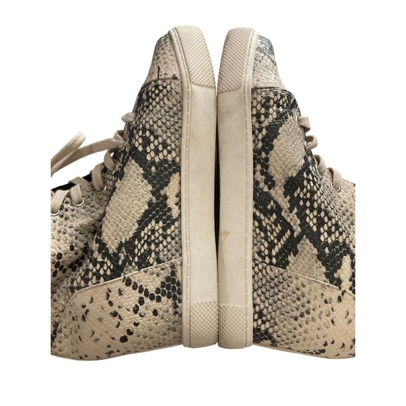 Madden Girl Women's Size 8 Textile Snake Print hidden heel Wedge Sneakers shoe - Picture 5 of 7